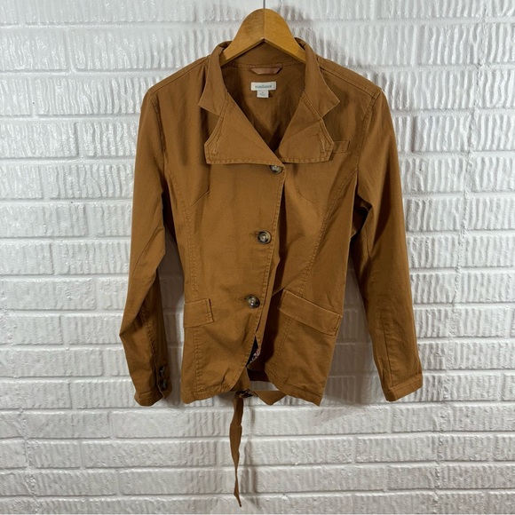 Sundance Journeyer Lightweight Linen Blend Utility Belted Jacket Small - Picture 2 of 5